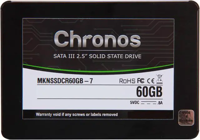 Alt view image 3 of 5 - Mushkin Enhanced Chronos 2.5" 60GB SATA III 7mm Internal Solid State Drive (SSD) MKNSSDCR60GB-7