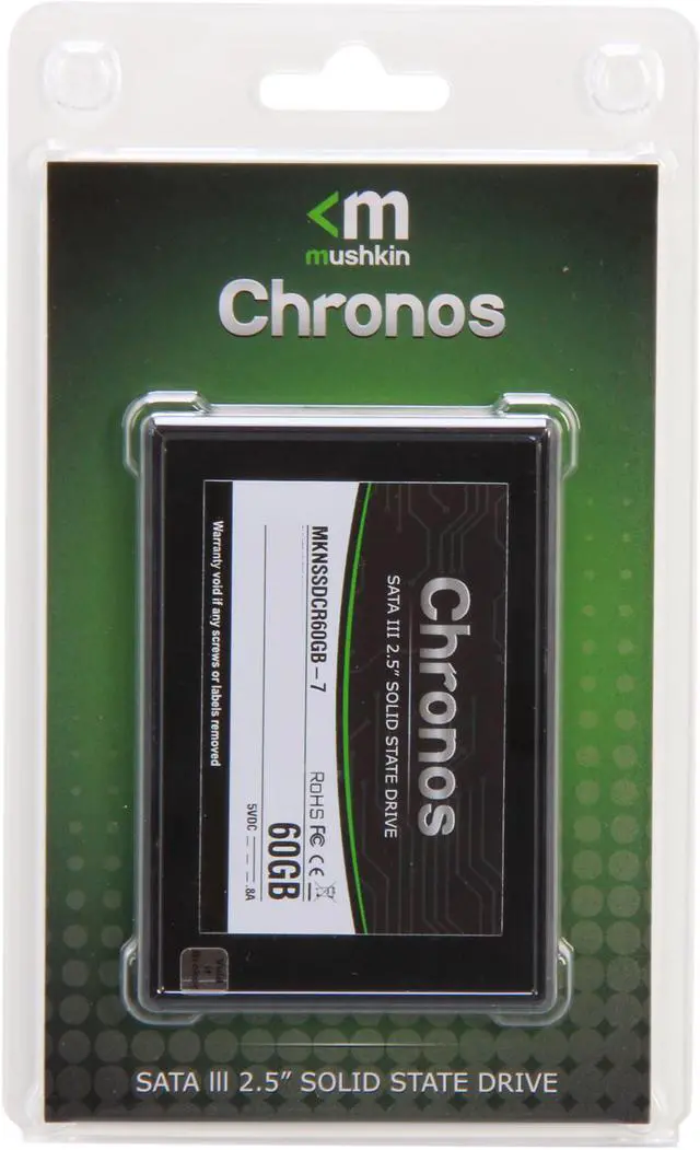 Alt view image 6 of 5 - Mushkin Enhanced Chronos 2.5" 60GB SATA III 7mm Internal Solid State Drive (SSD) MKNSSDCR60GB-7