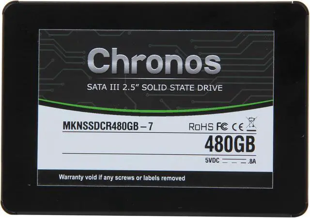 Alt view image 2 of 5 - Mushkin Enhanced Chronos 2.5" 480GB SATA III 7mm Internal Solid State Drive (SSD) MKNSSDCR480GB-7