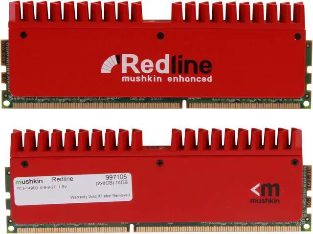 Alt view image 2 of 3 - Mushkin Enhanced Redline 16GB (2 x 8GB) DDR3 1866 (PC3 14900) Desktop Memory Model 997105
