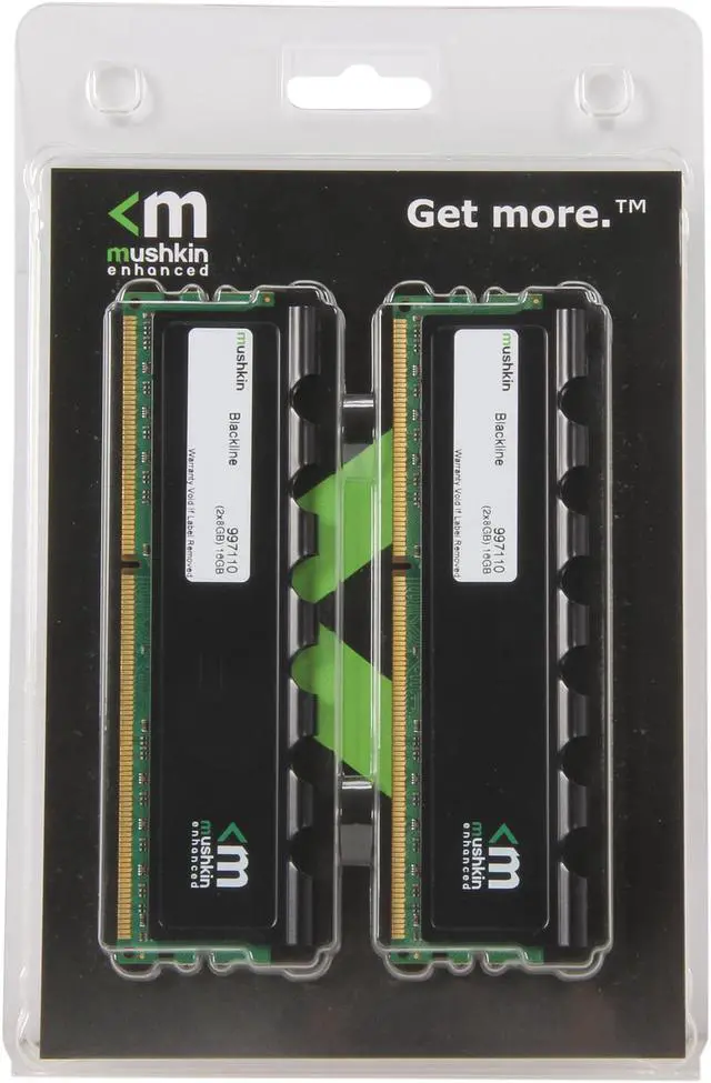 Alt view image 3 of 3 - Mushkin Enhanced Blackline 16GB (2 x 8GB) DDR3L 1600 (PC3L 12800) Desktop Memory Model 997110