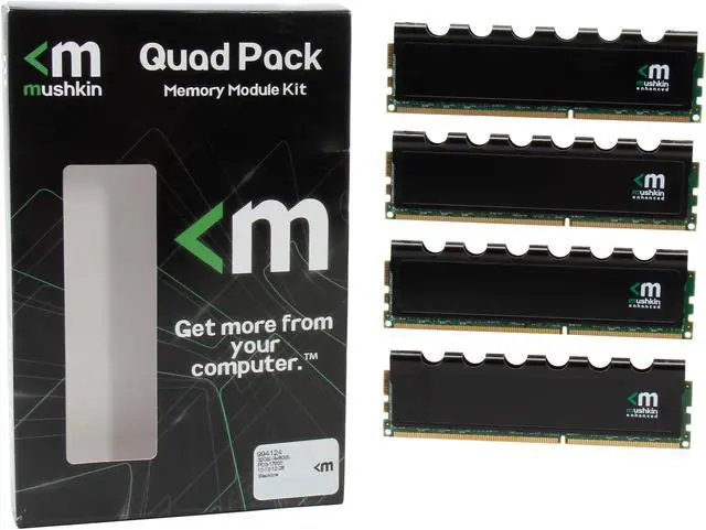 Alt view image 3 of 3 - Mushkin Enhanced Blackline 32GB (4 x 8GB) DDR3 2133 (PC3 17000) Desktop Memory Model 994124