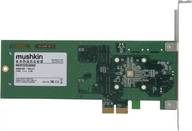 Alt view image 4 of 5 - Mushkin Enhanced 480GB PCIe 2.0 x2 MLC Internal Solid State Drive (SSD) MKNP22SC480GB