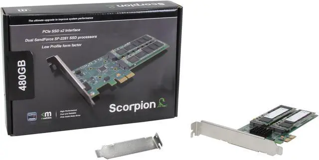 Alt view image 5 of 5 - Mushkin Enhanced 480GB PCIe 2.0 x2 MLC Internal Solid State Drive (SSD) MKNP22SC480GB