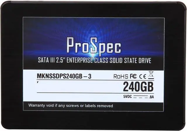 Alt view image 2 of 5 - Mushkin Enhanced ProSpec Series Enterprise Class 7mm MKNSSDPS240GB-3 2.5" 240GB SATA III eMLC Internal Solid State Drive (SSD)