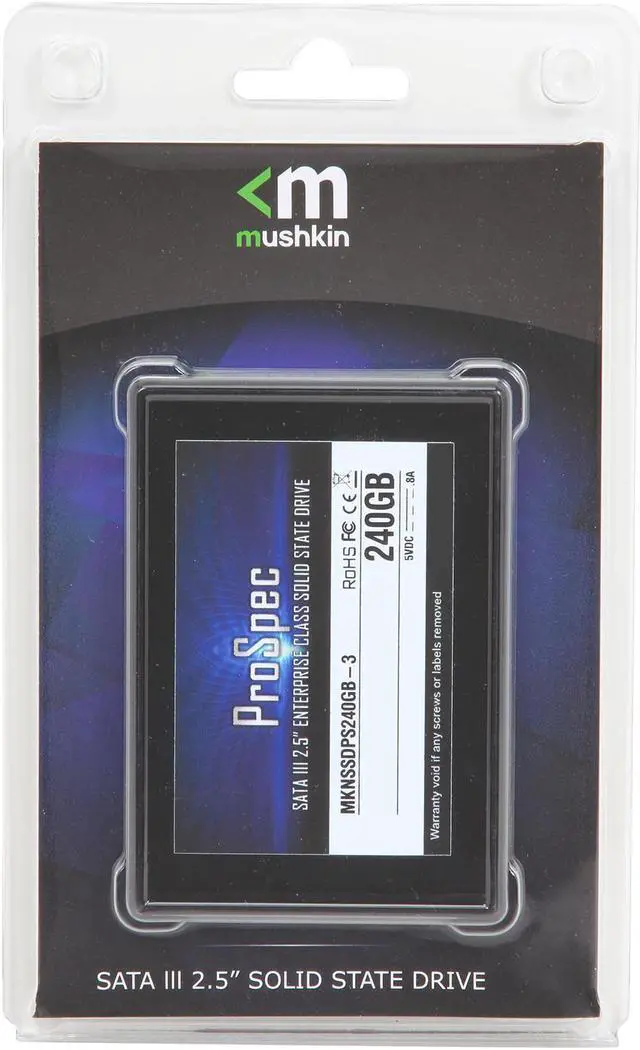 Alt view image 5 of 5 - Mushkin Enhanced ProSpec Series Enterprise Class 7mm MKNSSDPS240GB-3 2.5" 240GB SATA III eMLC Internal Solid State Drive (SSD)