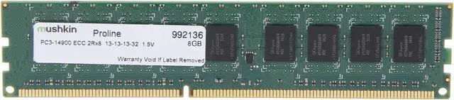 Main image of Mushkin Enhanced Proline 8GB ECC DDR3 1866 (PC3 14900) Server Memory Model 992136