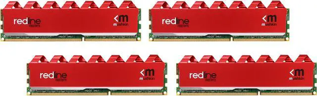 Main image of Mushkin Enhanced Redline 32GB (4 x 8GB) DDR3 2400 (PC3 19200) Desktop Memory Model 994122F