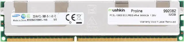 Main image of Mushkin Enhanced 32GB ECC DDR3L 1333 (PC3L 10600) Memory (Server Memory) Model 992082