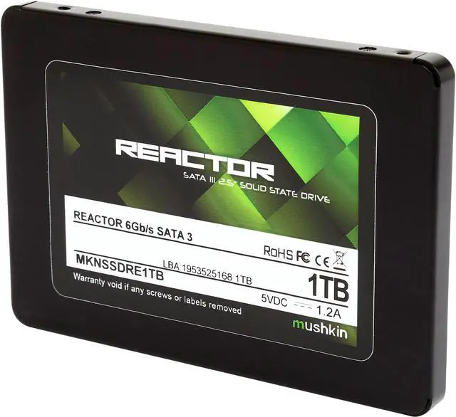 Main image of Mushkin Enhanced Reactor 2.5" 1TB SATA III MLC Internal Solid State Drive (SSD) MKNSSDRE1TB
