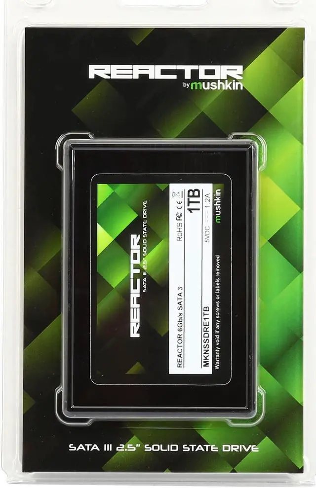 Alt view image 5 of 5 - Mushkin Enhanced Reactor 2.5" 1TB SATA III MLC Internal Solid State Drive (SSD) MKNSSDRE1TB