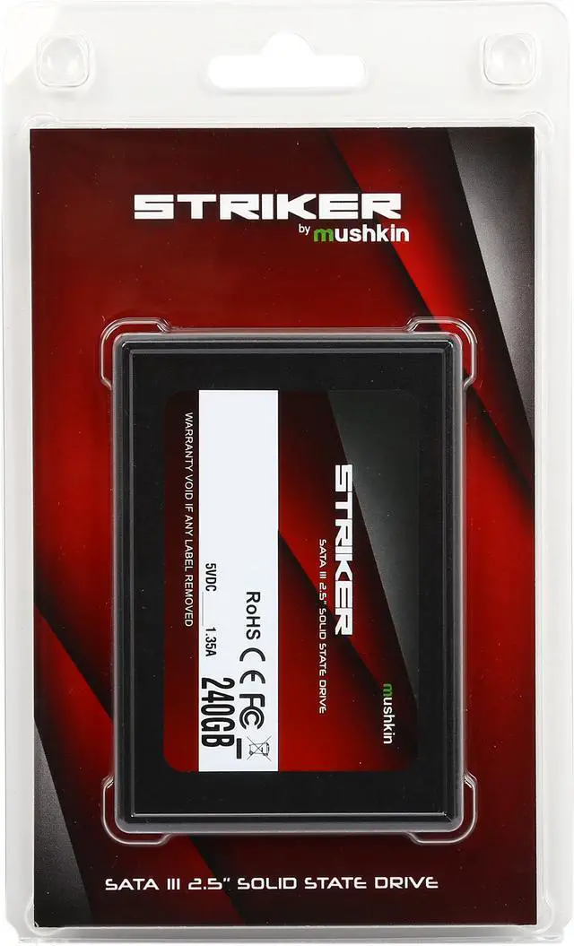 Alt view image 5 of 5 - Mushkin Enhanced Striker 2.5" 240GB SATA III MLC Internal Solid State Drive (SSD) MKNSSDST240GB