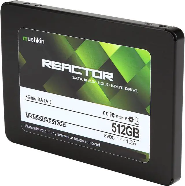 Main image of Mushkin Enhanced Reactor 2.5" 512GB SATA III MLC Internal Solid State Drive (SSD) MKNSSDRE512GB