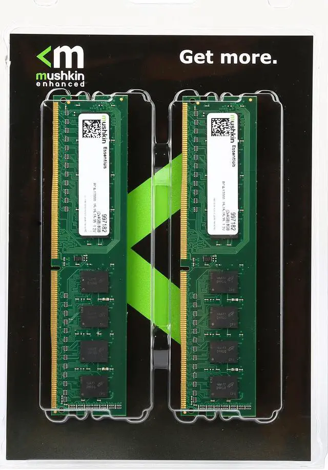 Alt view image 3 of 3 - Mushkin Enhanced Essentials 8GB (2 x 4GB) DDR4 2133 (PC4 17000) Desktop Memory Model 997182