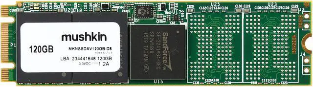 Alt view image 2 of 4 - Mushkin Enhanced Atlas Vital M.2 2280 120GB SATA III MLC Internal Solid State Drive (SSD) MKNSSDAV120GB-D8