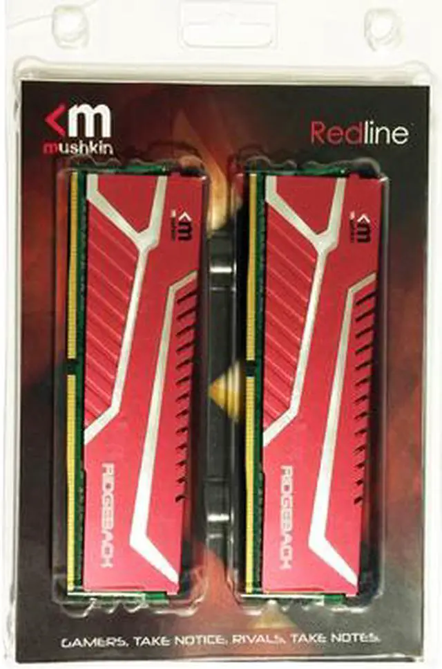 Alt view image 6 of 8 - Mushkin Enhanced Redline 8GB (2 x 4GB) DDR4 2400 (PC4 19200) Desktop Memory Model 997190T
