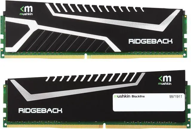 Alt view image 2 of 3 - Mushkin Enhanced Blackline 8GB (2 x 4GB) DDR4 2400 (PC4 19200) Desktop Memory Model 997191T