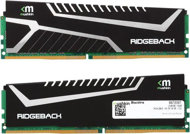 Alt view image 2 of 3 - Mushkin Enhanced Blackline 16GB (2 x 8GB) DDR4 2800 (PC4 22400) Desktop Memory Model 997209T