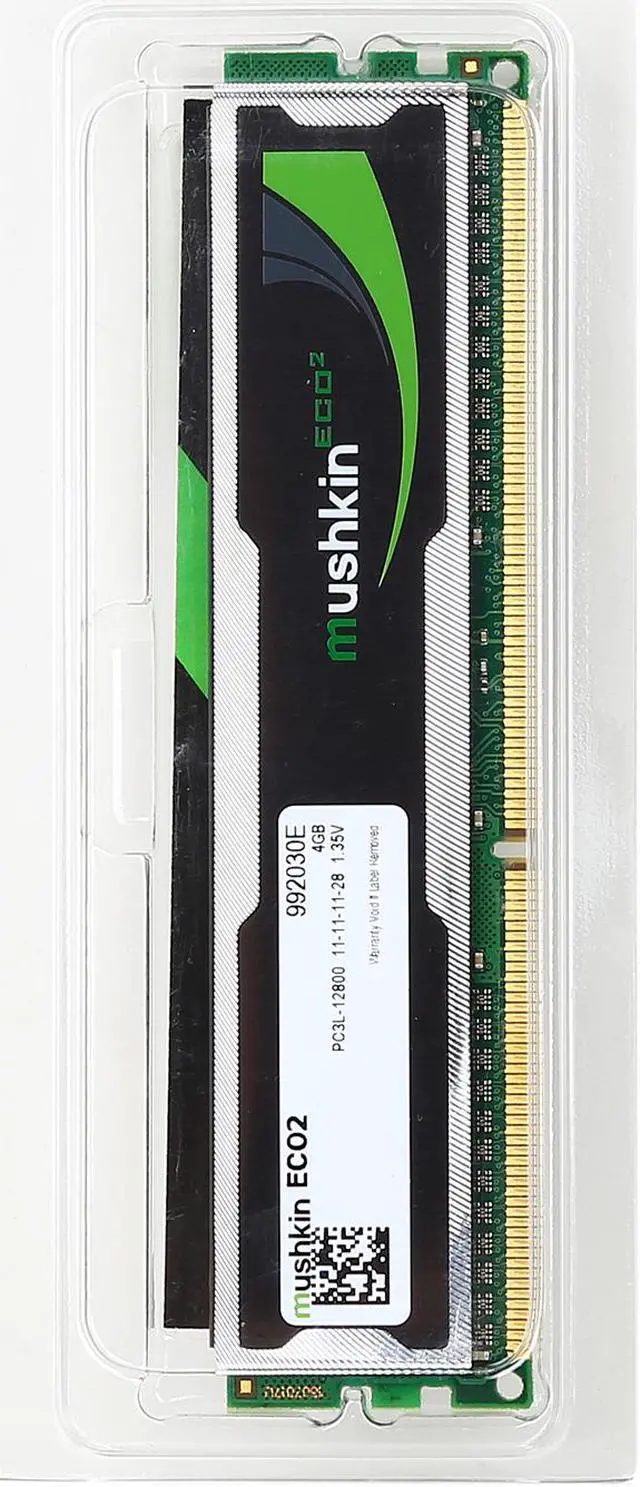 Alt view image 3 of 3 - Mushkin Enhanced ECO2 4GB DDR3L 1600 (PC3L 12800) Desktop Memory Model 992030E