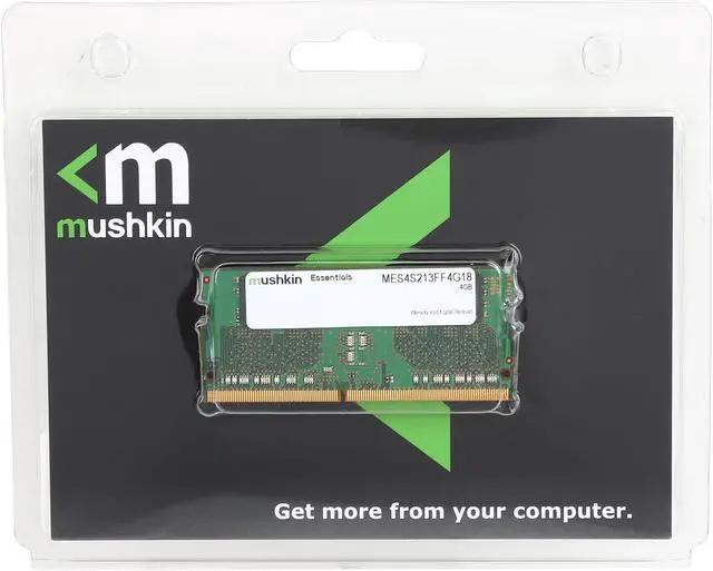 Alt view image 3 of 3 - Mushkin Enhanced Essentials 4GB 260-Pin DDR4 SO-DIMM DDR4 2133 (PC4 17000) Laptop Memory Model MES4S213FF4G18