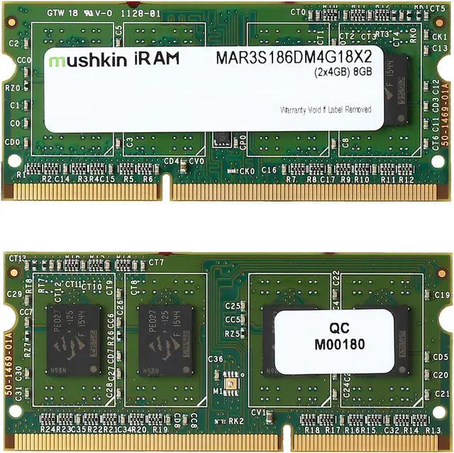 Alt view image 2 of 3 - Mushkin Enhanced iRam 8GB (2 x 4GB) DDR3L 1866 (PC3L 14900) Memory for Late-2015 iMac (Core i5/i7) Model MAR3S186DM4G18X2