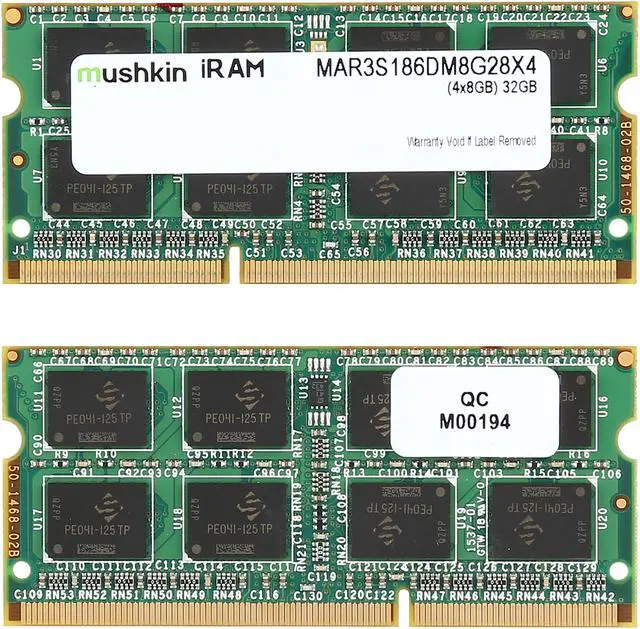 Alt view image 2 of 3 - Mushkin Enhanced iRam 32GB (4 x 8GB) DDR3L 1866 (PC3L 14900) Memory for Late-2015 iMac (Core i5/i7) Model MAR3S186DM8G28X4