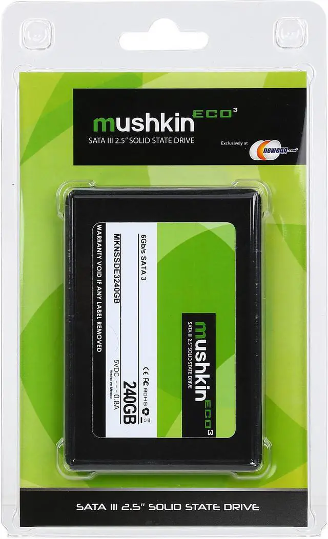 Alt view image 6 of 5 - Mushkin Enhanced ECO3 2.5" 240GB SATA III TLC Internal Solid State Drive (SSD) MKNSSDE3240GB