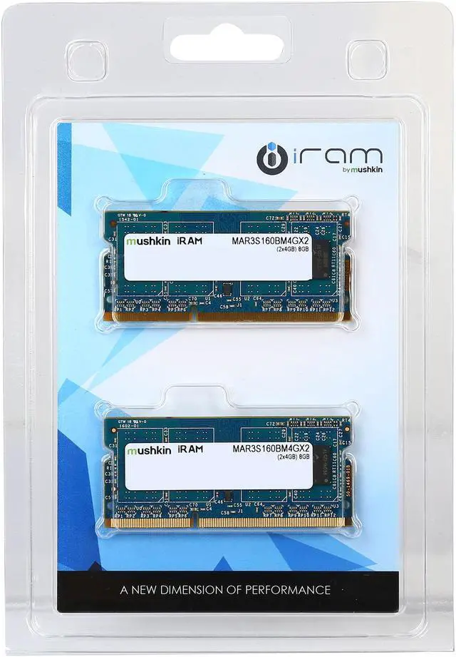 Alt view image 3 of 3 - Mushkin Enhanced iRam 8GB (2 x 4GB) DDR3L 1600 (PC3L 12800) Memory for Apple Model MAR3S160BM4GX2