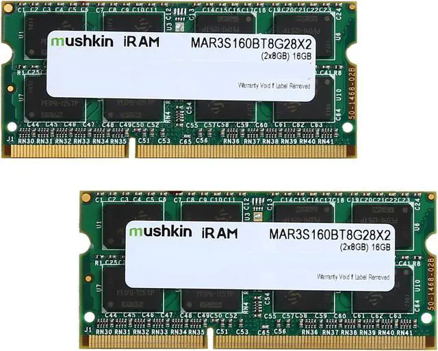 Main image of Mushkin Enhanced iRam 16GB (2 x 8GB) DDR3 1600 (PC3 12800) Memory for Apple Model MAR3S160BT8G28X2