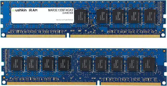 Alt view image 2 of 3 - Mushkin Enhanced iRam 8GB (2 x 4GB) DDR3 1333 (PC3 10600) ECC Unbuffered Memory for Apple Model MAR3E1339T4GX2
