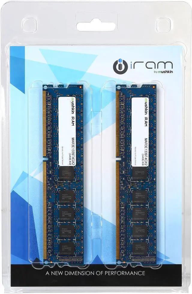 Alt view image 3 of 3 - Mushkin Enhanced iRam 8GB (2 x 4GB) DDR3 1333 (PC3 10600) ECC Unbuffered Memory for Apple Model MAR3E1339T4GX2