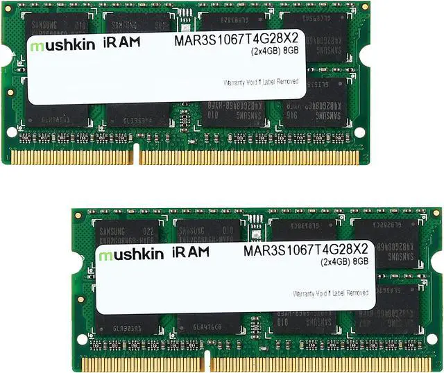 Main image of Mushkin Enhanced iRam 8GB (2 x 4GB) DDR3 1066 (PC3 8500) Memory for Apple Model MAR3S1067T4G28X2
