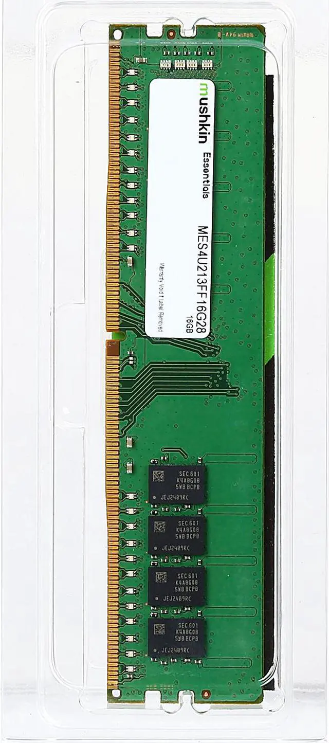 Alt view image 3 of 3 - Mushkin Enhanced Essentials 16GB DDR4 2133 (PC4 17000) Desktop Memory Model MES4U213FF16G28