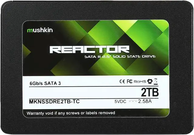 Alt view image 2 of 5 - Mushkin Enhanced Reactor TC 2.5" 2TB SATA III MLC Internal Solid State Drive (SSD) MKNSSDRE2TB-TC