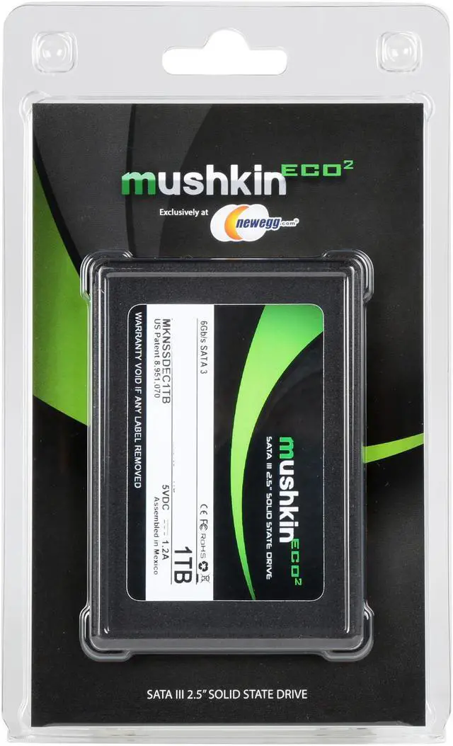 Alt view image 5 of 5 - Mushkin Enhanced ECO2 2.5" 1TB SATA III MLC Internal Solid State Drive (SSD) MKNSSDEC1TB