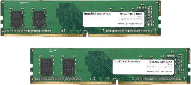 Main image of Mushkin Enhanced Essentials 8GB (2 x 4GB) DDR4 2400 (PC4 19200) Desktop Memory Model MES4U240HF4GX2