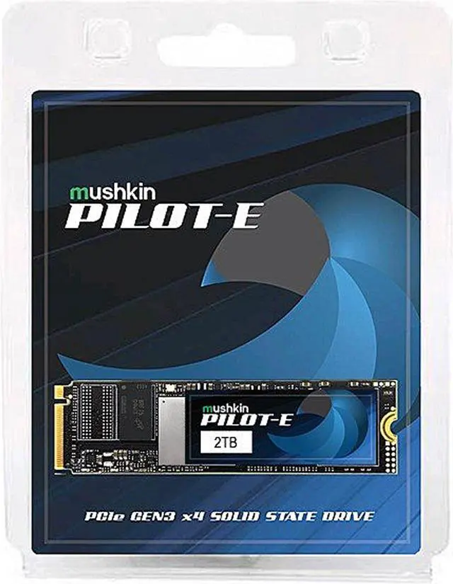 Alt view image 8 of 8 - Mushkin Pilot-E 2TB PCIe Gen3 x4 NVMe 1.3 M.2 (2280) Internal SSD - Up to 3,500MBs - Opal Data Encryption - MKNSSDPE2TB-D8