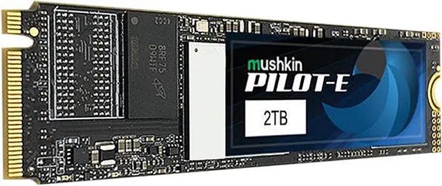 Alt view image 5 of 8 - Mushkin Pilot-E 2TB PCIe Gen3 x4 NVMe 1.3 M.2 (2280) Internal SSD - Up to 3,500MBs - Opal Data Encryption - MKNSSDPE2TB-D8