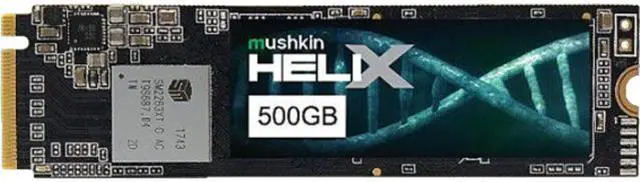 Main image of Mushkin Enhanced Helix-LT M.2 2280 500GB PCIe Gen3 x4 NVMe 1.3 3D TLC Internal Solid State Drive (SSD) MKNSSDHT500GB-D8
