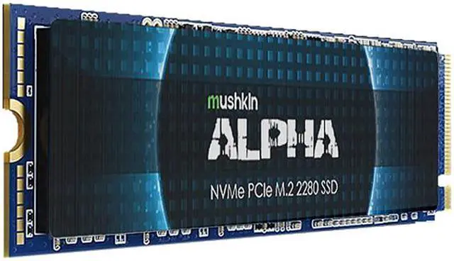 Alt view image 3 of 4 - Mushkin Enhanced ALPHA M.2 2280 4TB PCI-e Gen3 x4 NVMe 1.3 3D NAND Internal Solid State Drive (SSD) MKNSSDAL4TB-D8