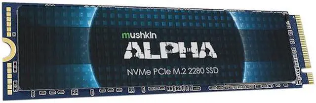Alt view image 2 of 4 - Mushkin Enhanced ALPHA M.2 2280 4TB PCI-e Gen3 x4 NVMe 1.3 3D NAND Internal Solid State Drive (SSD) MKNSSDAL4TB-D8