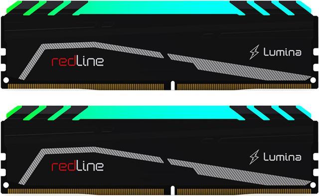 Mushkin Enhanced RGB Redline 32GB (2 x 16GB) DDR4 3600 (PC4 28800) Desktop  Memory Model MLA4C360JNNM16GX2