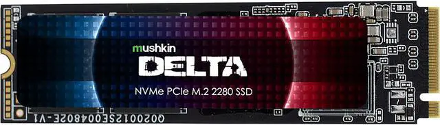 Main image of Mushkin Enhanced Delta M.2 2280 2TB PCIe Gen4 x4 NVMe 1.3 3D QLC Internal Solid State Drive (SSD) MKNSSDDE2TB-D8
