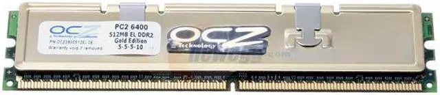 Open Box: OCZ Gold 512MB DDR2 800 (PC2 6400) Desktop Memory Model ...