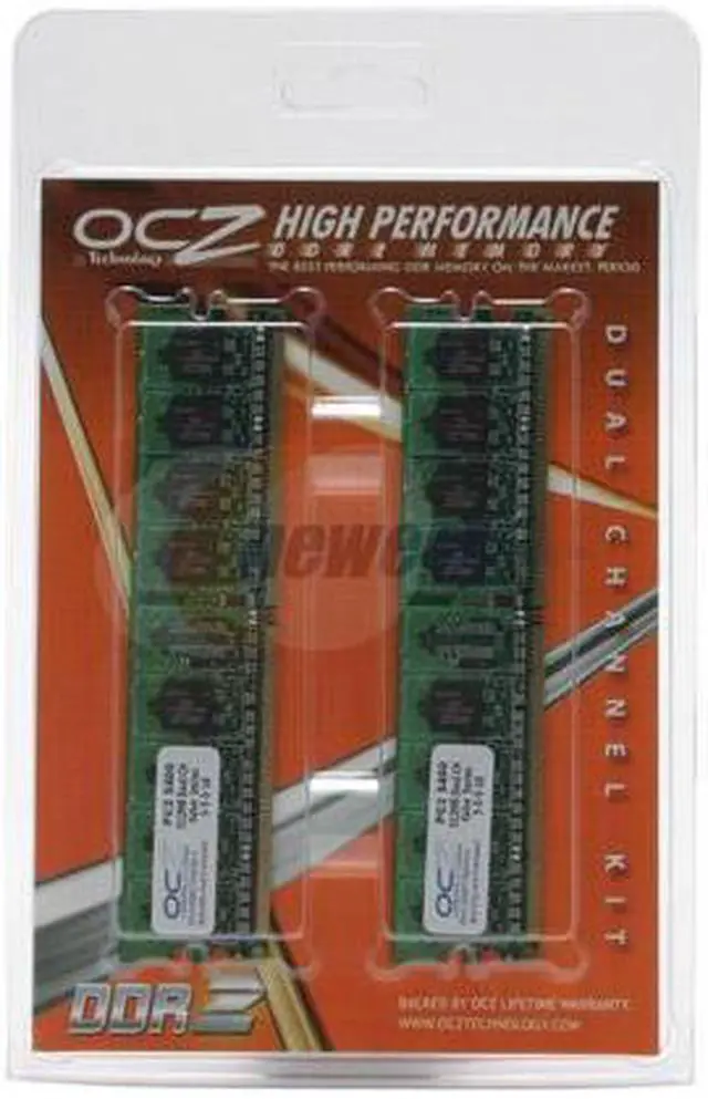 Alt view image 2 of 2 - OCZ Value Series 1GB (2 x 512MB) DDR2 667 (PC2 5400) Dual Channel Kit Desktop Memory Model OCZ26671024VDC-K
