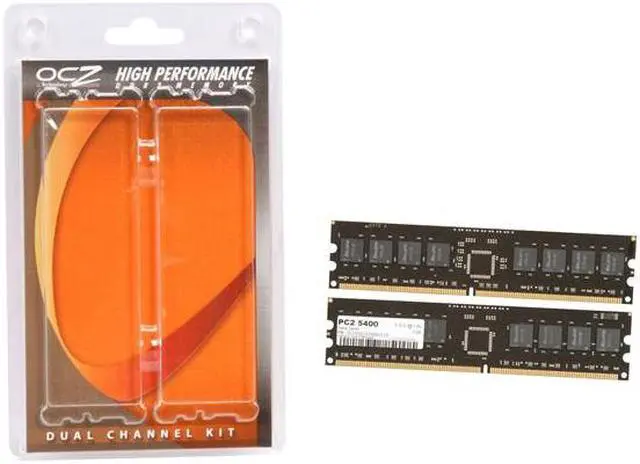 Alt view image 3 of 3 - OCZ Value Series 2GB (2 x 1GB) DDR2 667 (PC2 5400) Dual Channel Kit Desktop Memory Model OCZ26672048VDC-K