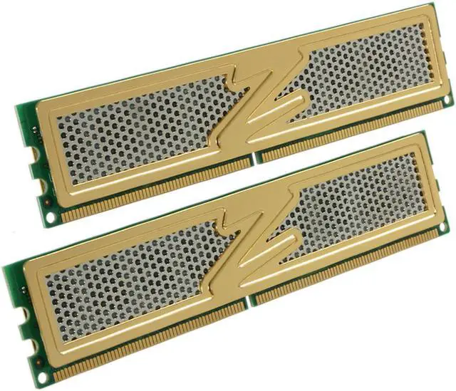 Main image of OCZ Gold Series 2GB (2 x 1GB) DDR2 667 (PC2 5400) Dual Channel Kit Desktop Memory Model OCZ26672048ELGEGXT-K