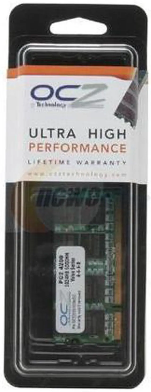 Alt view image 2 of 2 - OCZ 1GB 200-Pin DDR2 SO-DIMM DDR2 533 (PC2 4200) Laptop Memory Model OCZ25331024VSO