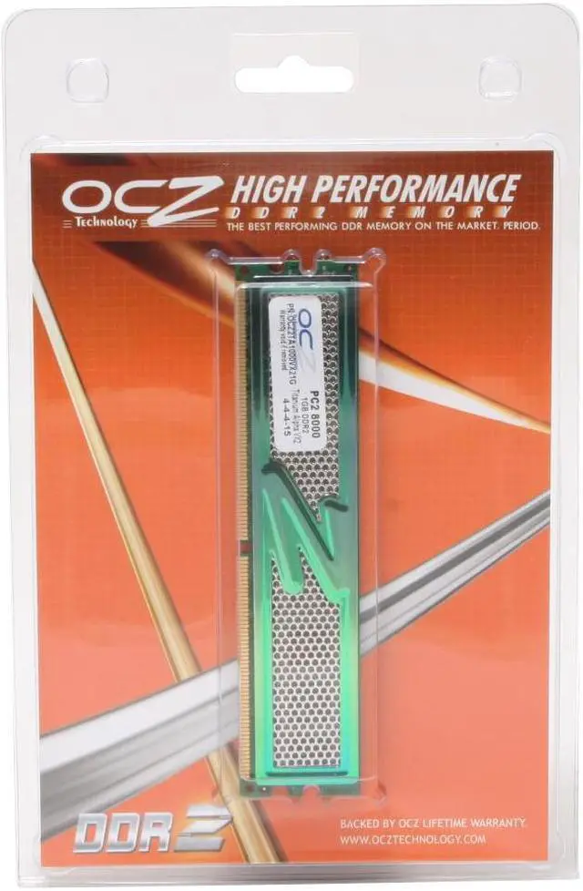 Alt view image 2 of 2 - OCZ Titanium Alpha VX2 1GB DDR2 1000 (PC2 8000) Desktop Memory Model OCZ2TA1000VX21G