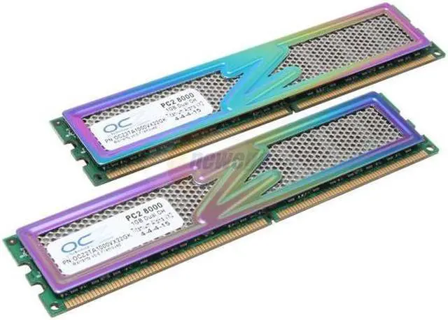 Main image of OCZ Titanium Alpha VX2 2GB (2 x 1GB) DDR2 1000 (PC2 8000) Dual Channel Kit Desktop Memory Model OCZ2TA1000VX22GK